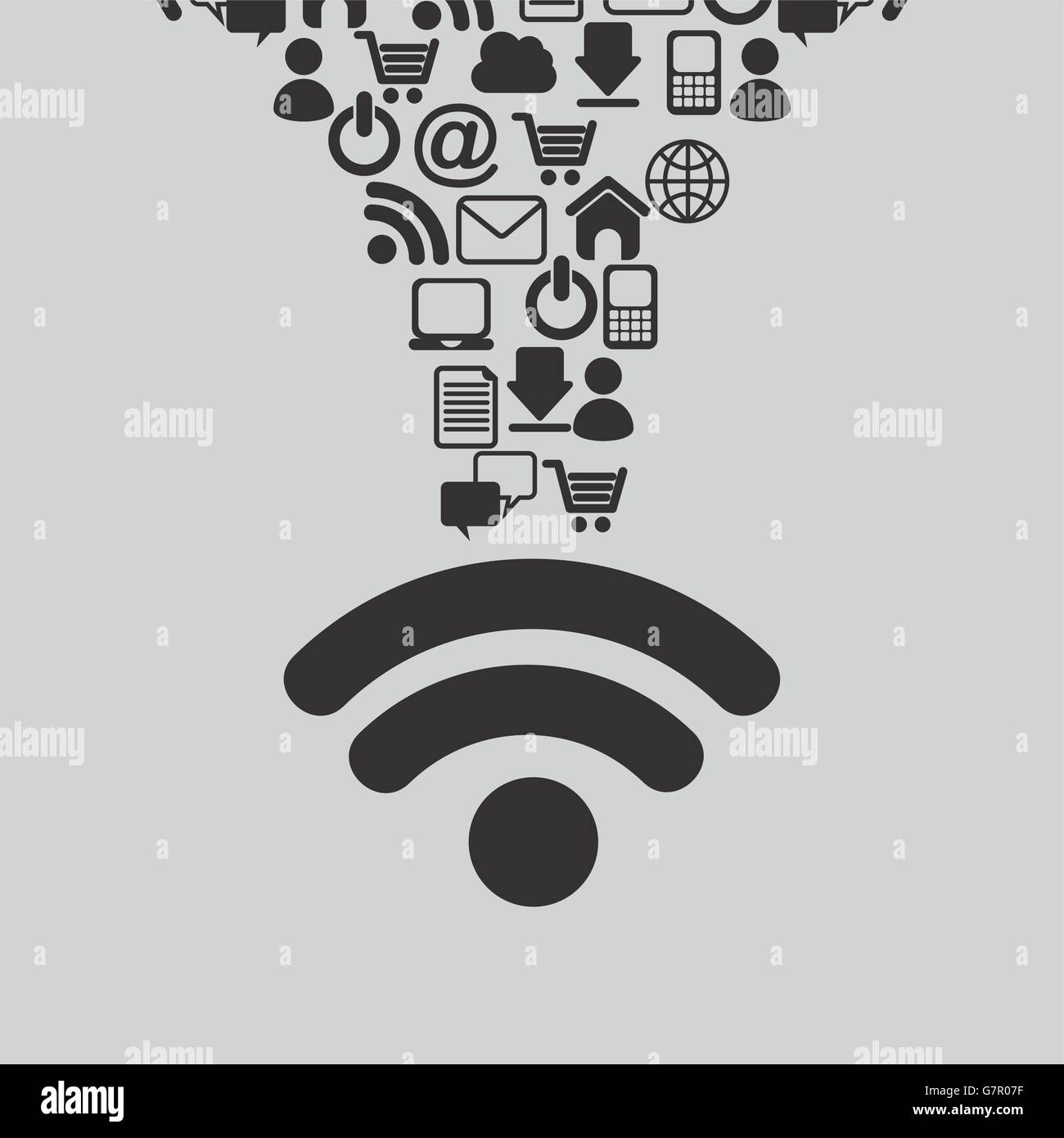 wifi connection design Stock Vector Image & Art - Alamy