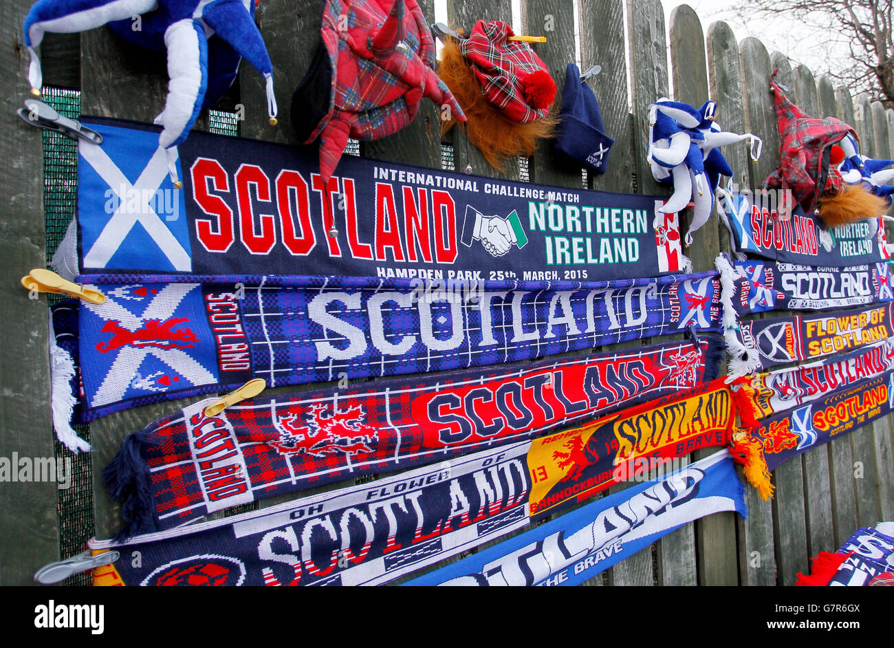 Soccer - International Friendly - Scotland v Northern Ireland - Hampden Park Stock Photo