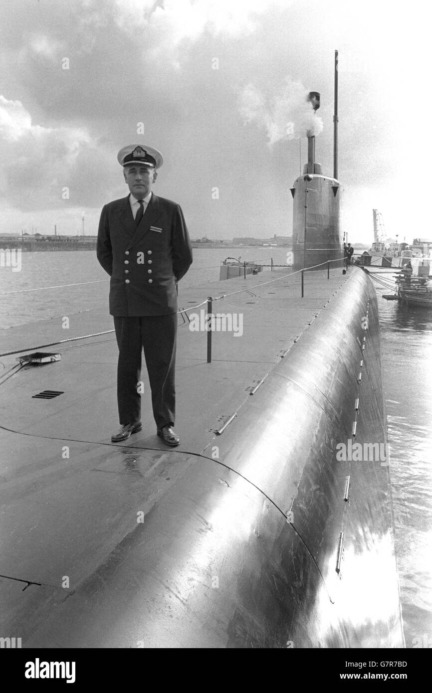Military - Polaris Submarine Launch - Vickers Shipyard, Barrow in Furness Stock Photo