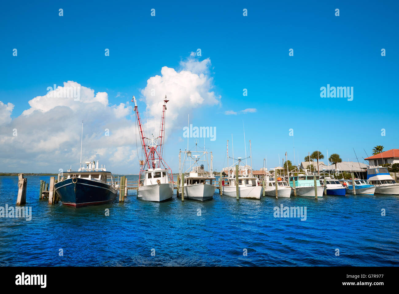 Daytona Beach in Florida from Port Orange marina of USA Stock Photo Alamy