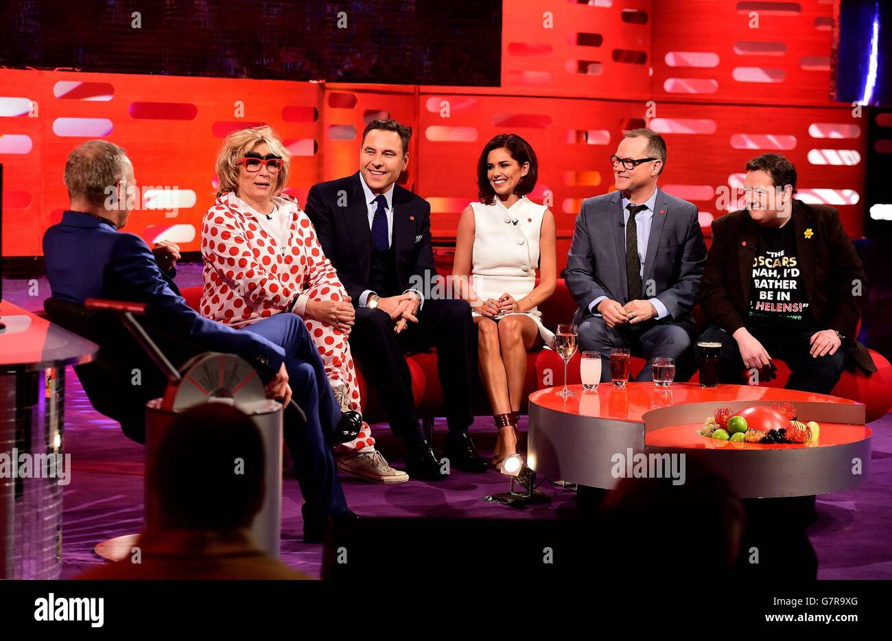Graham Norton, Jennifer Saunders, David Walliams, Cheryl Fernandez