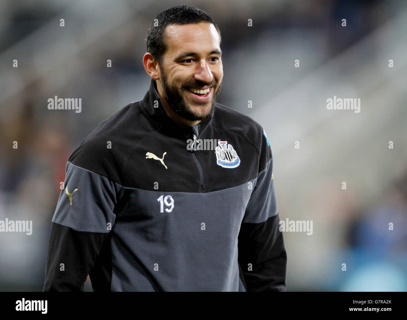 Newcastle United's Jonas Gutierrez before the Barclays Premier League match at St James' Park, Newcastle. PRESS ASSOCIATION Photo. Picture date: Wednesday March 4, 2015. See PA story SOCCER Newcastle. Photo credit should read: Richard Sellers/PA Wire. Stock Photo