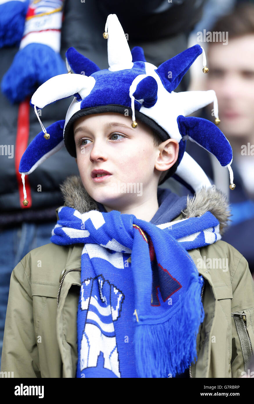 Soccer FA Cup Sixth Round Bradford City v Reading Valley Parade. A Reading fan in the