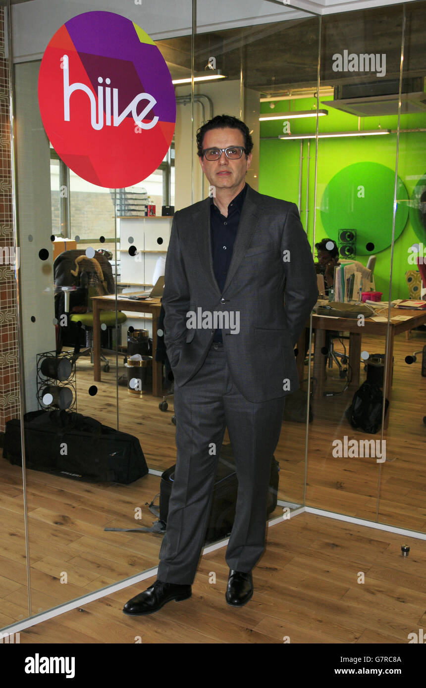 David Abraham, CEO of Channel 4, at the launch of Hiive.co.uk - a professional networking, collaboration and job-finding tool for UK creatives at The Trampery in east London. Stock Photo