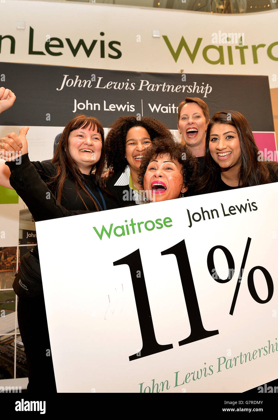 Staff at john lewis in oxford street hires stock photography and