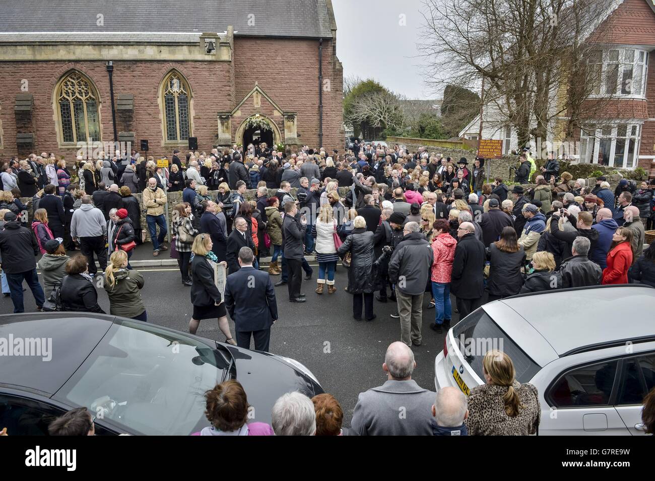 Steve Strange funeral Stock Photo - Alamy