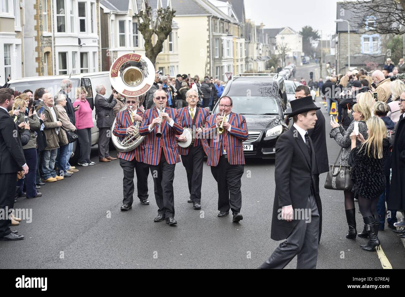 Steve Strange funeral Stock Photo - Alamy