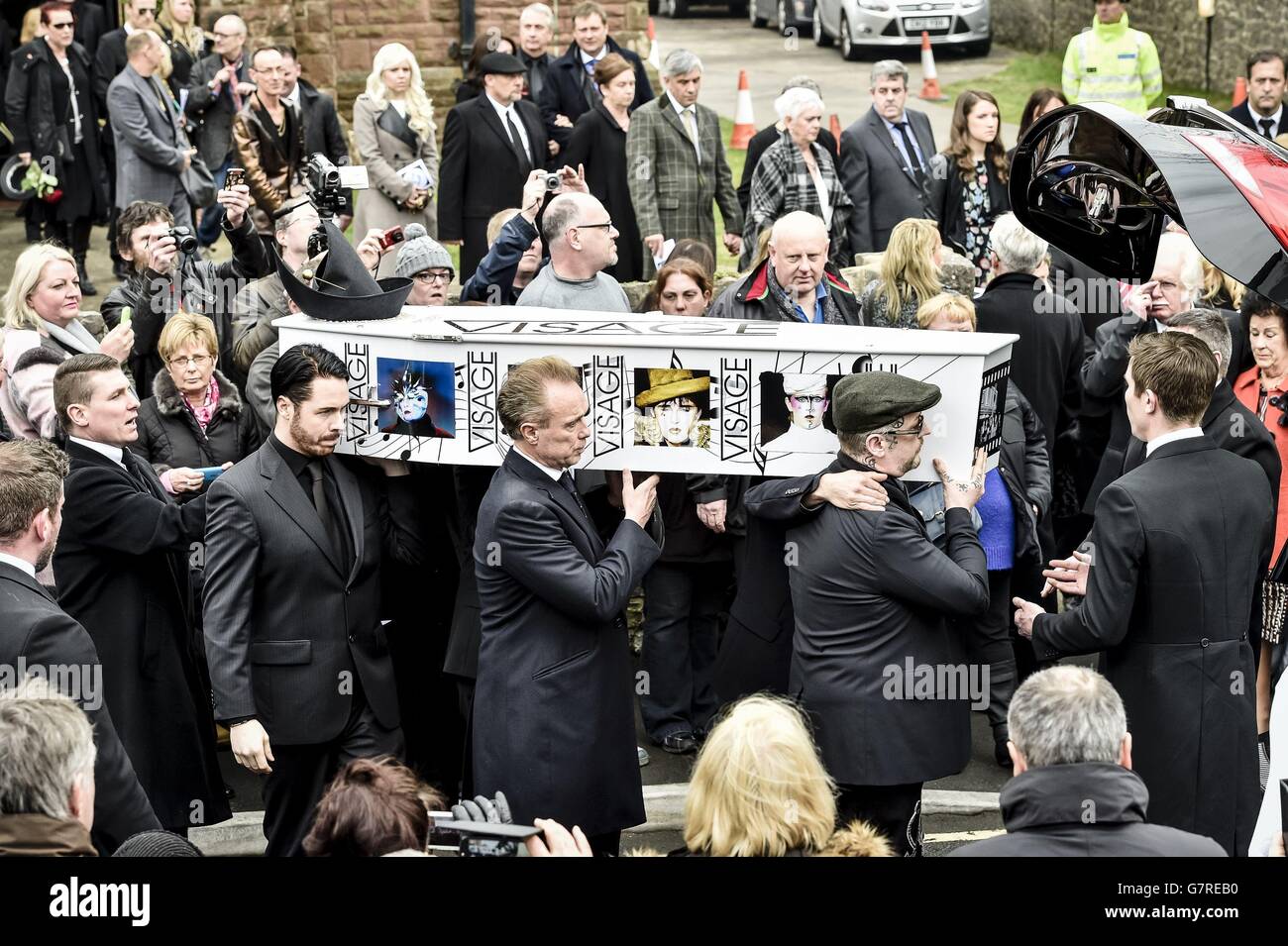 Steve Strange funeral Stock Photo - Alamy
