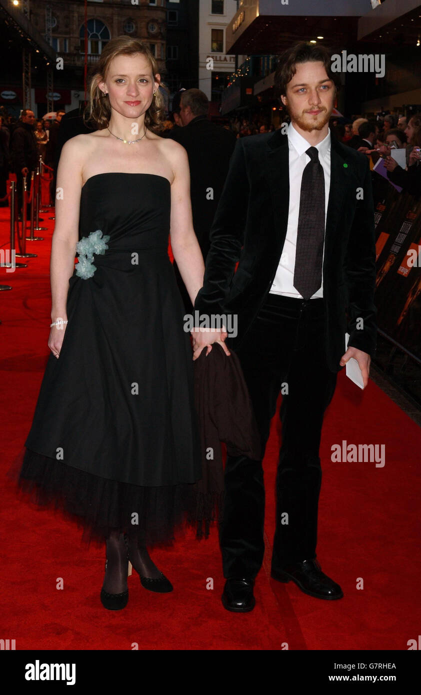 Orange British Academy Film Awards - Odeon - Leicester Square. Shameless stars Anne-Marie Duff and James McAvoy. Stock Photo
