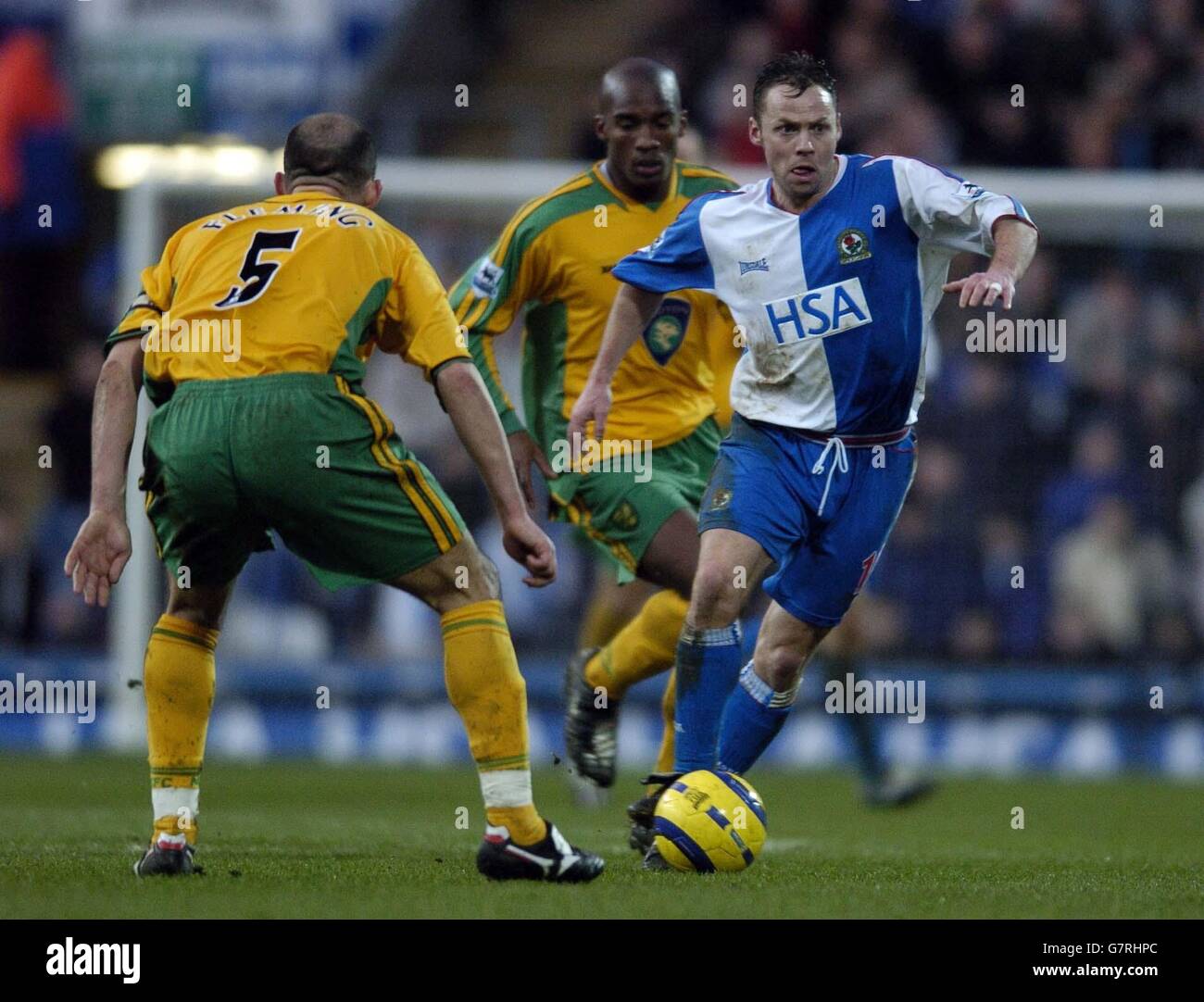 Soccer - FA Barclays Premiership - Blackburn Rovers v Norwich City - Ewood Park Stock Photo