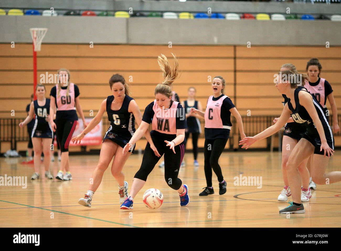 Images from the Netball in the City event at the Copper Box Arena, London Stock Photo