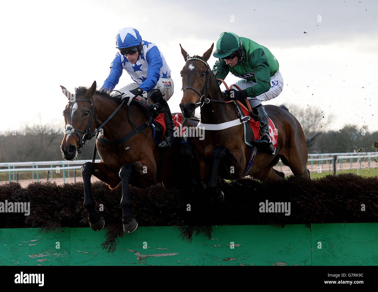 Horse Racing Southwell Racecourse Stock Photo Alamy