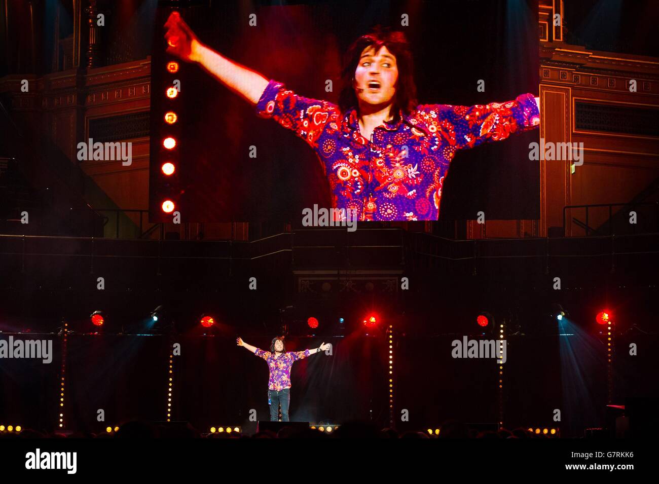 Teenage Cancer Trust concerts 2015 - London. Noel Fielding performs at the Royal Albert Hall, London, in aid of the Teenage Cancer Trust. Stock Photo