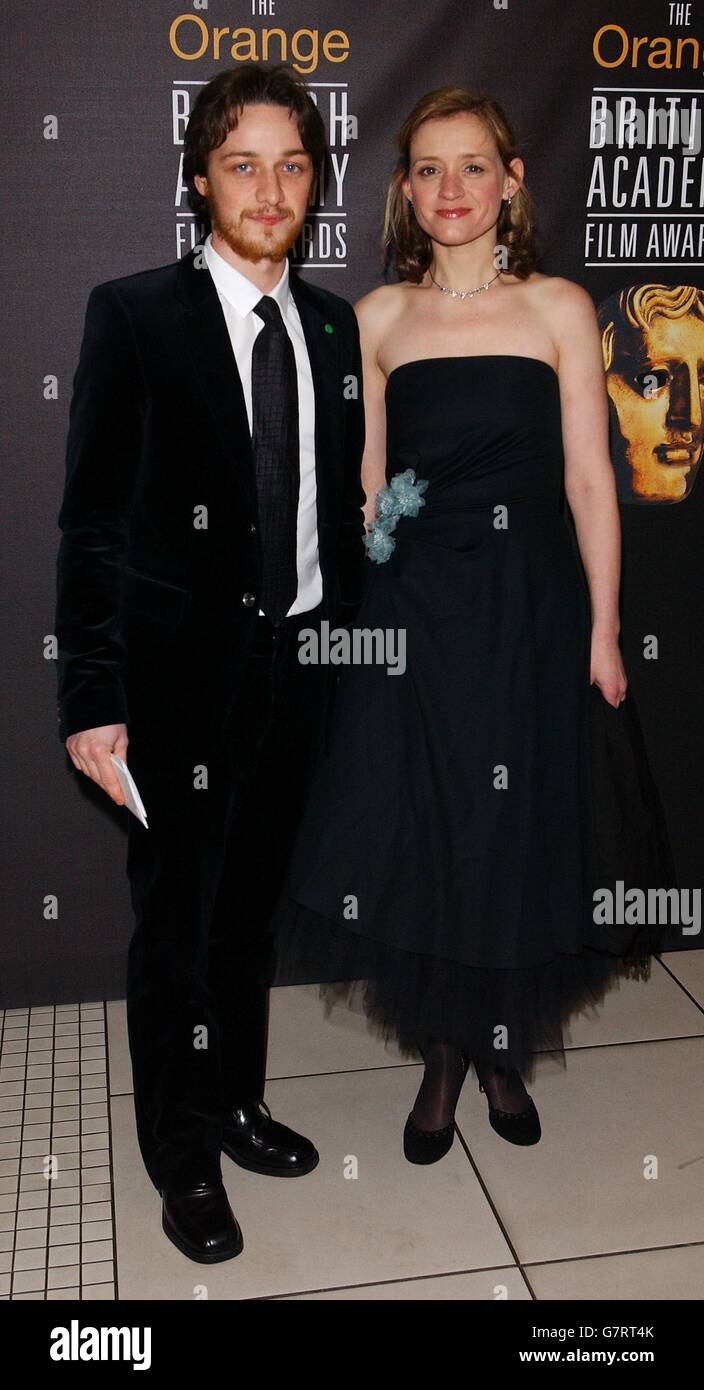 Orange British Academy Film Awards - Odeon Leicester Sqaure. James McAvoy and Anne-Marie Duff arrive. Stock Photo