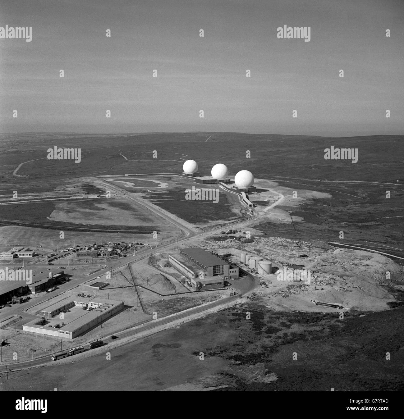 View of the ballistic missile early warning system station hires stock