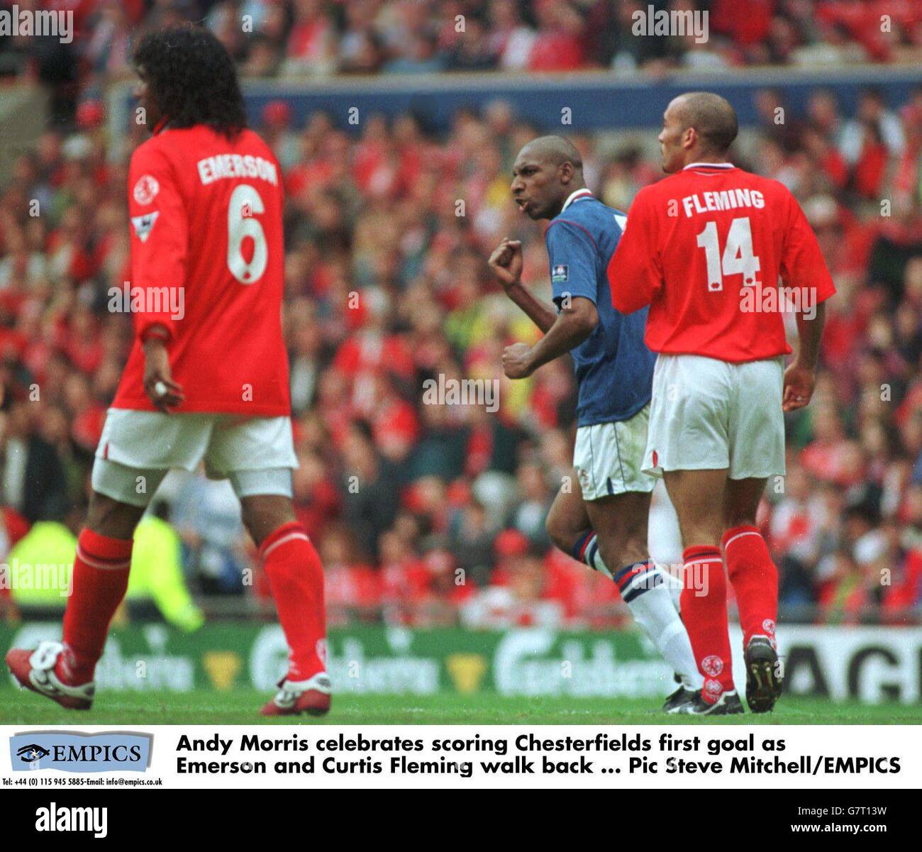 Soccer ... FA Cup, Semi Final ... Chesterfield v Middlesbrough Stock Photo