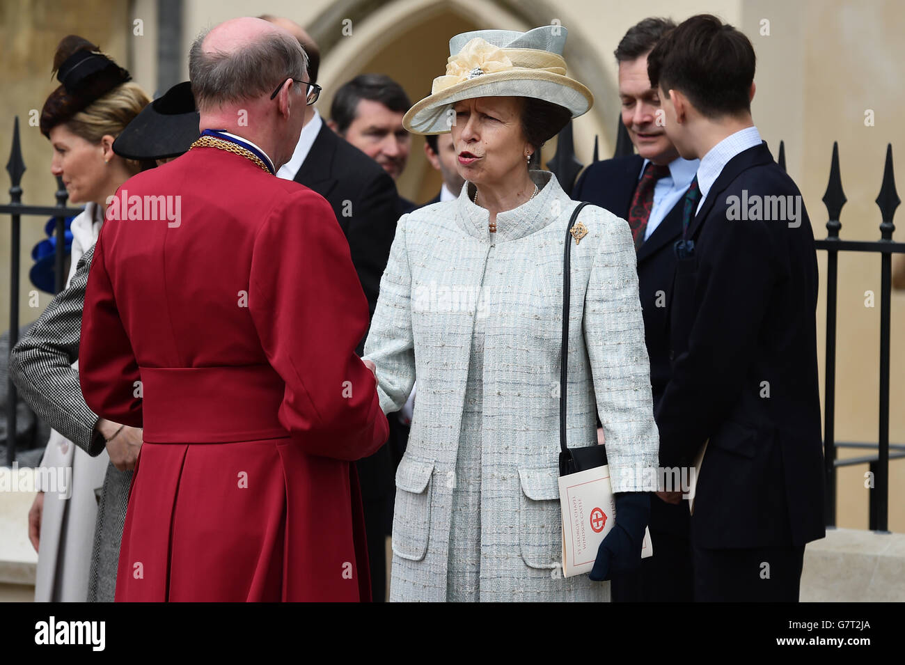 Royals at Easter Sunday service - Windsor Stock Photo - Alamy