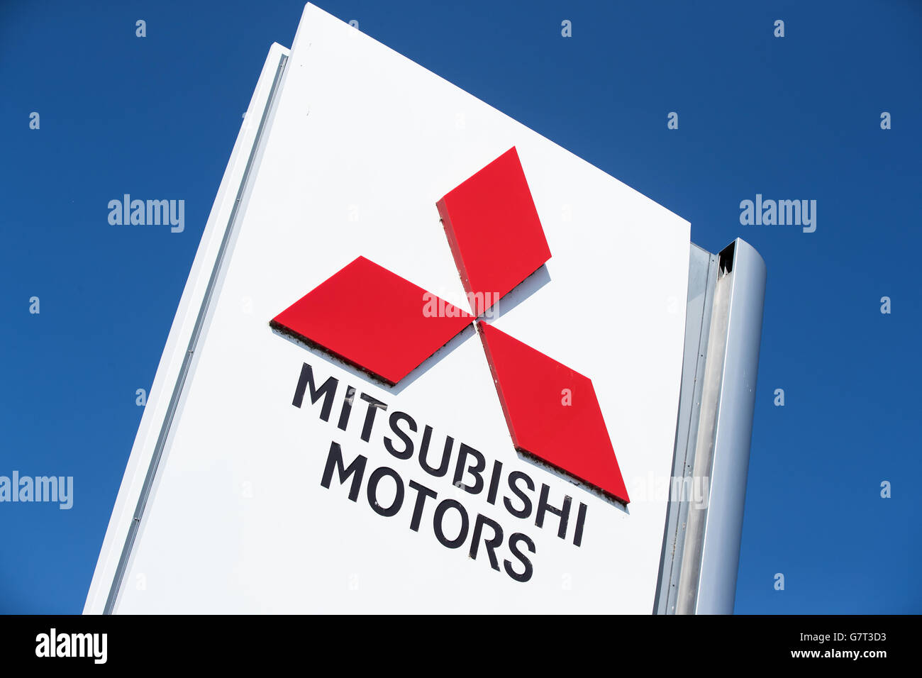 Mitsubishi car dealership in Belleville, Ont., on June 24, 2016 Stock