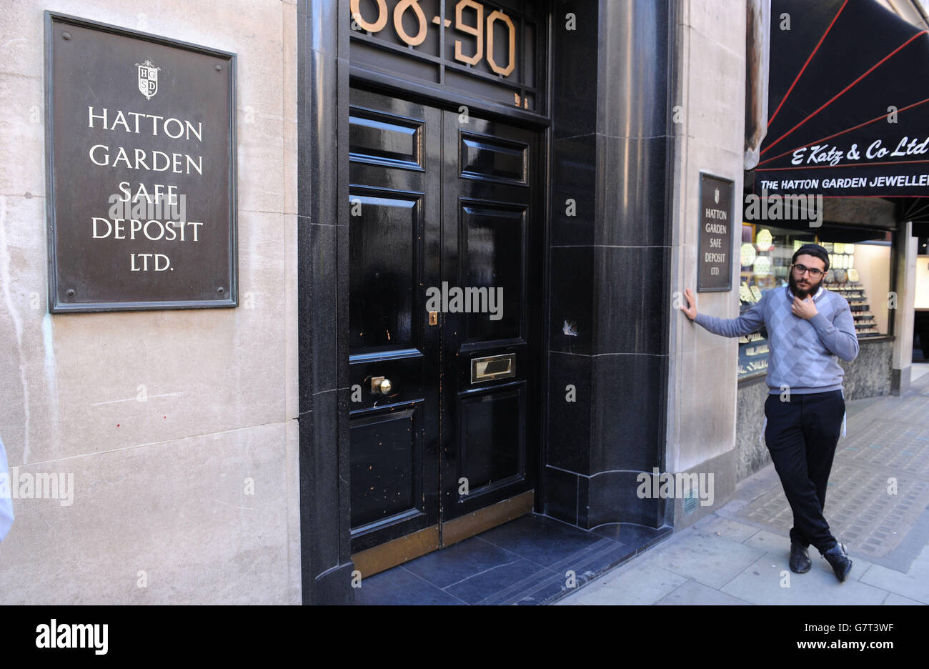 A general view of the Hatton Garden Safe Deposit company, in London, as