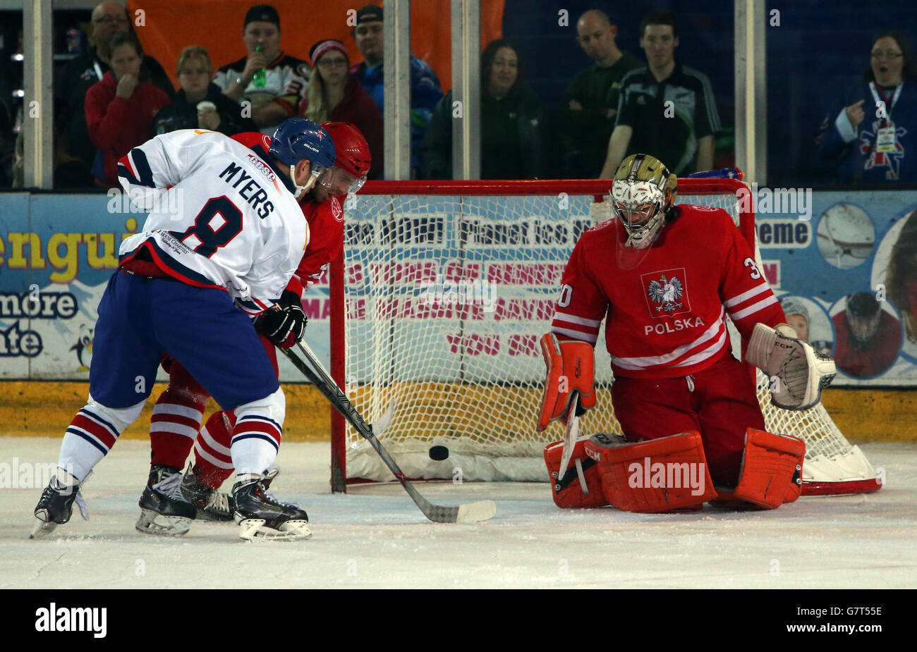 Ice Hockey Great Britain v Poland Coventry SkyDome Stock Photo Alamy