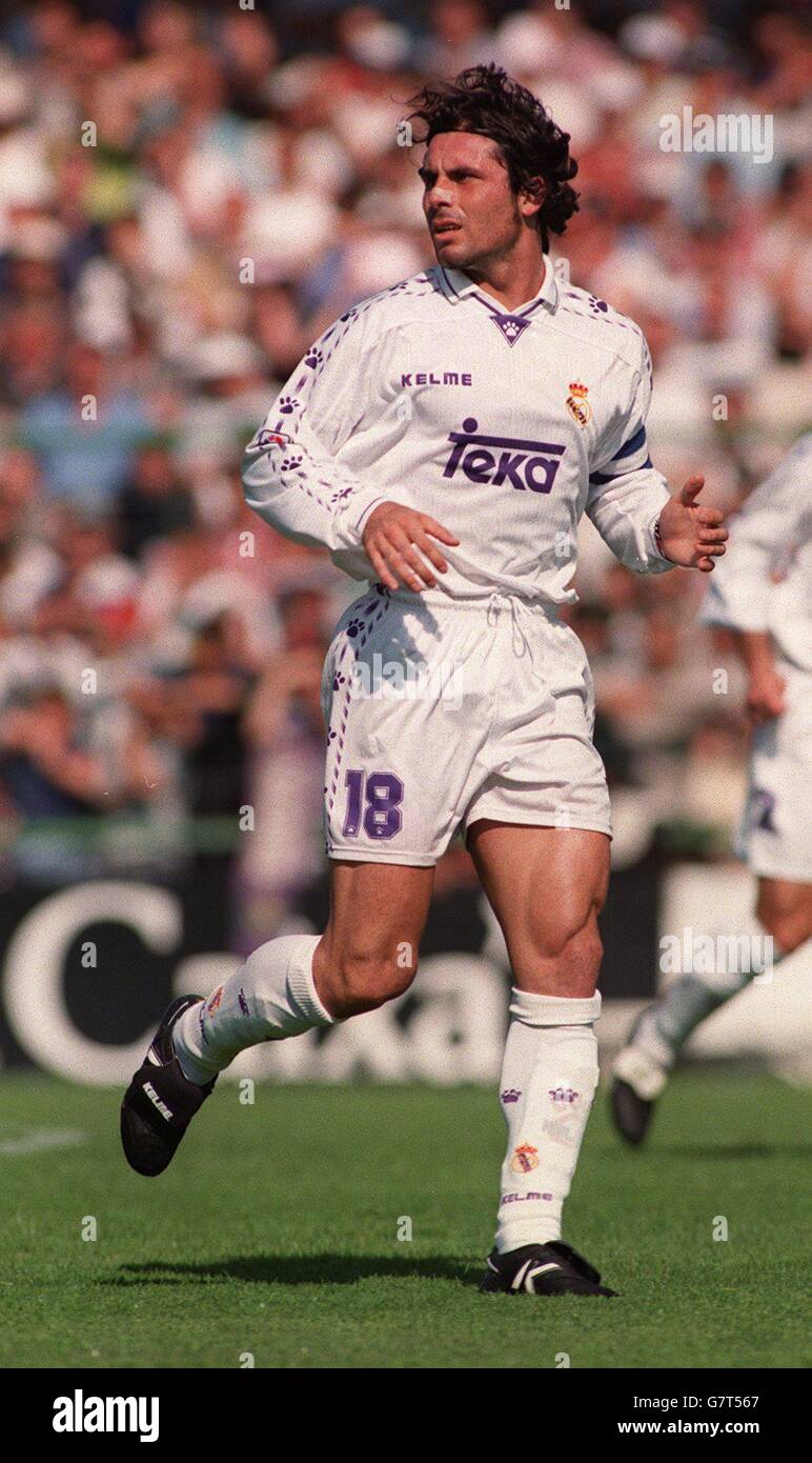 Spanish Soccer Logrones v Real Madrid. Rafael Alkorta, Real Madrid
