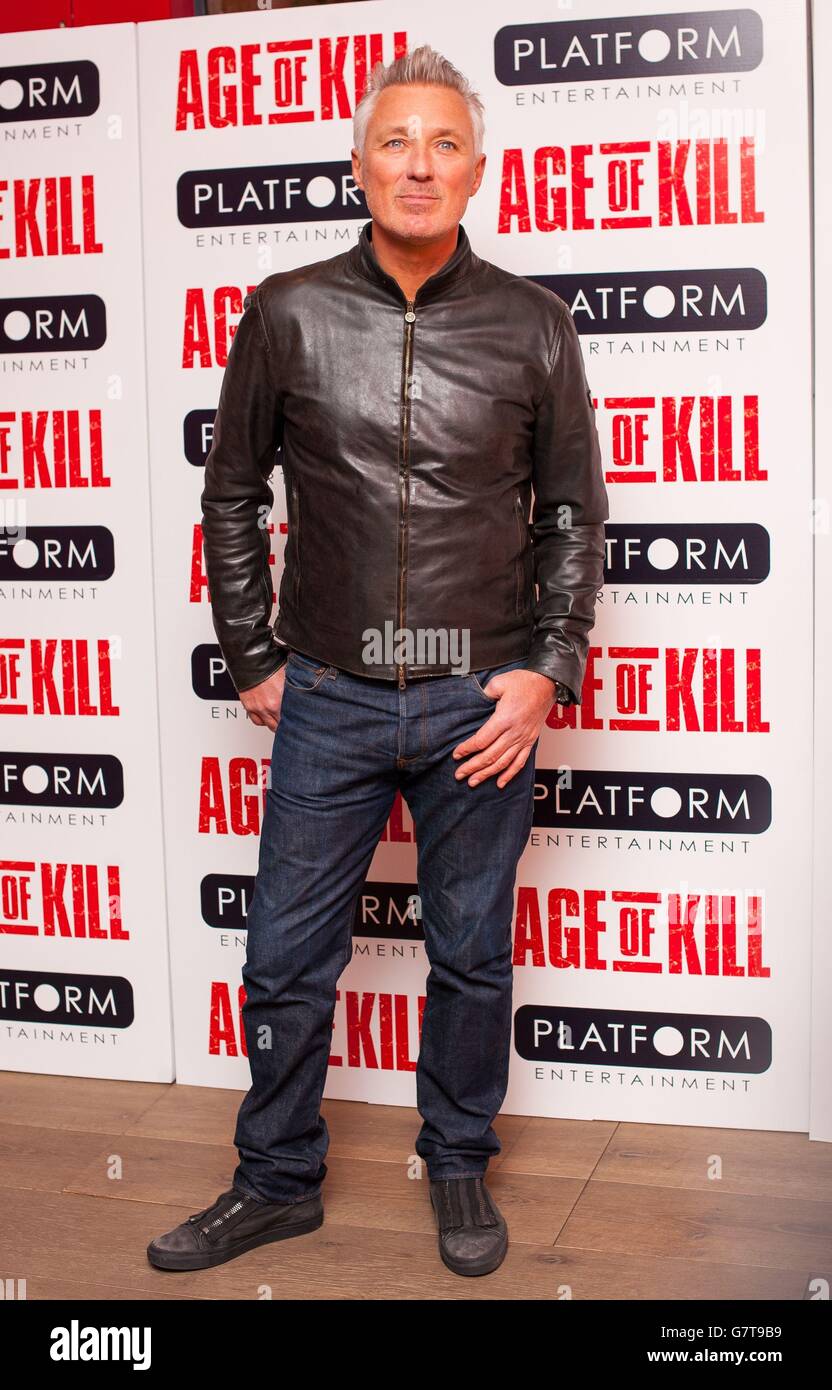 Martin Kemp attending a screening of Age of Kill at the Ham Yard Hotel, London. Stock Photo