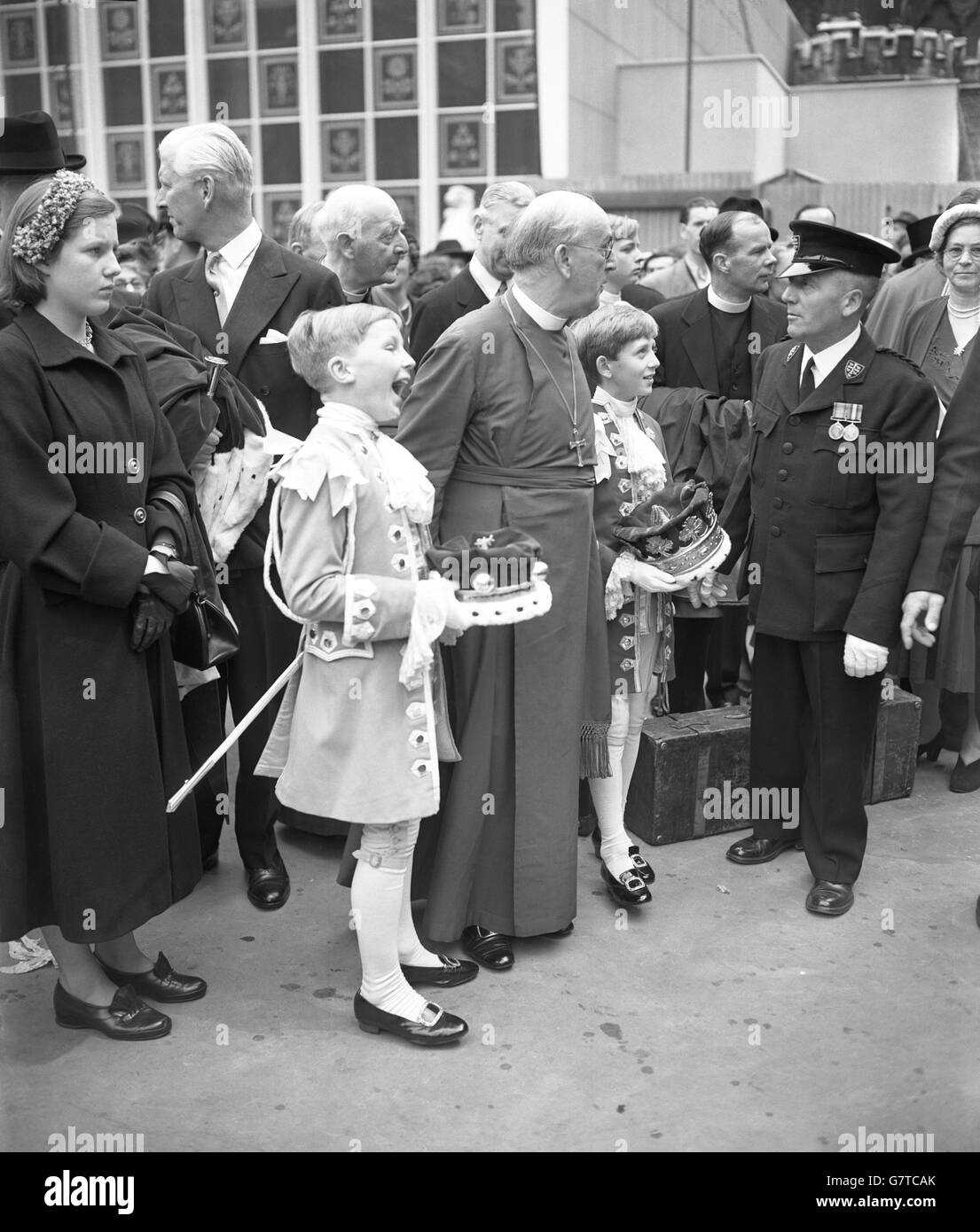 Royalty - Coronation Rehearsal - Westminster Abbey, London Stock Photo