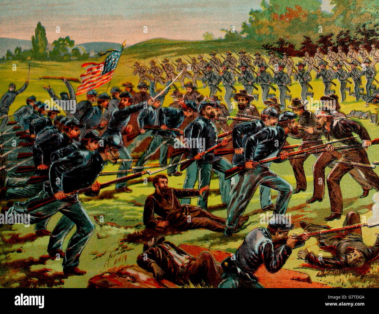 Battle of Atlanta, September 2, 1864. USA Civil War Stock Photo