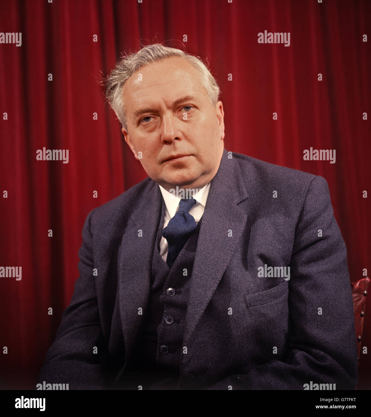 Harold Wilson, MP. Leader of the Labour Party. Stock Photo