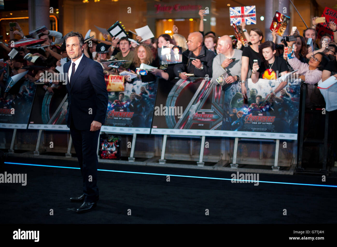 Mark Ruffalo Attending The European Premiere Of Avengers: Age Of Ultron ...