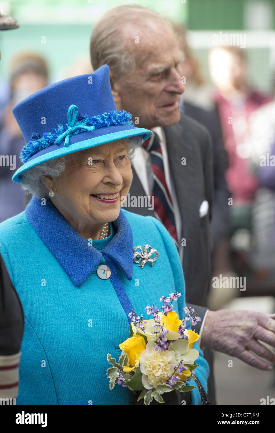 Royal visit to Kent Stock Photo