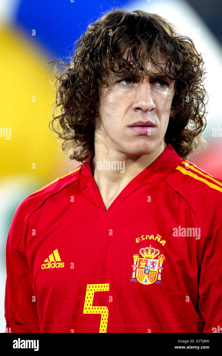 Soccer - FIFA World Cup 2006 Qualifier - Group Seven - Spain v San Marino - Municipal Juan Rojas. Carles Puyol, Spain Stock Photo
