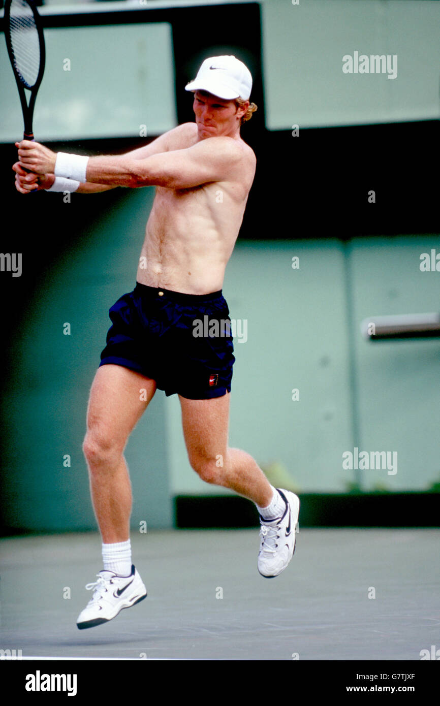Tennis. ATP Lipton Tennis Championship. Jim Courier, USA Stock Photo - Alamy