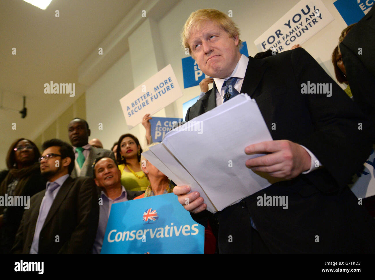 Mayor of London Boris Johnson launches the Conservative London campaign
