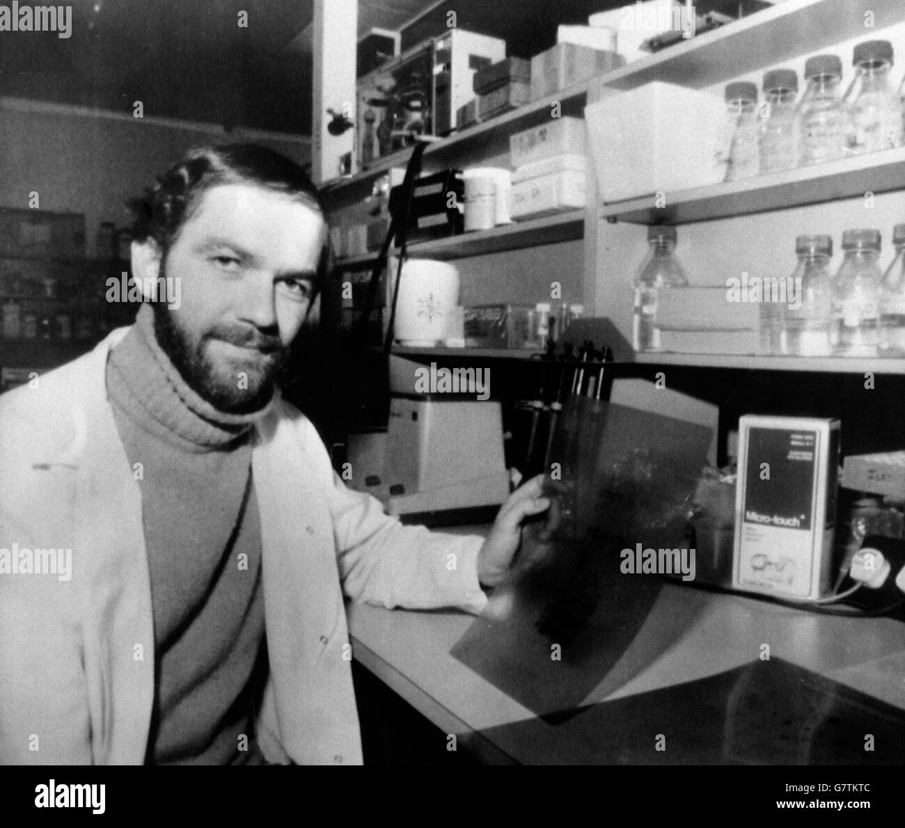 Science - DNA Fingerprinting Inventor - Alec Jeffreys Stock Photo