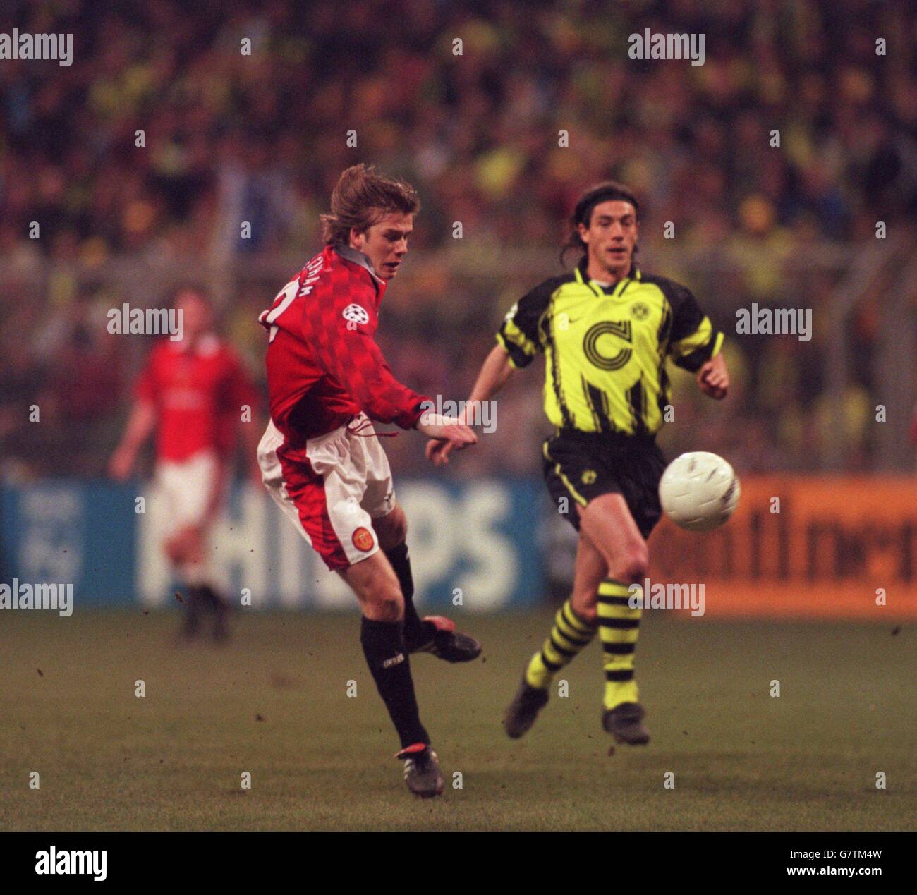 Soccer ... UEFA Champions League ... Borussia Dortmund v Manchester United Stock Photo