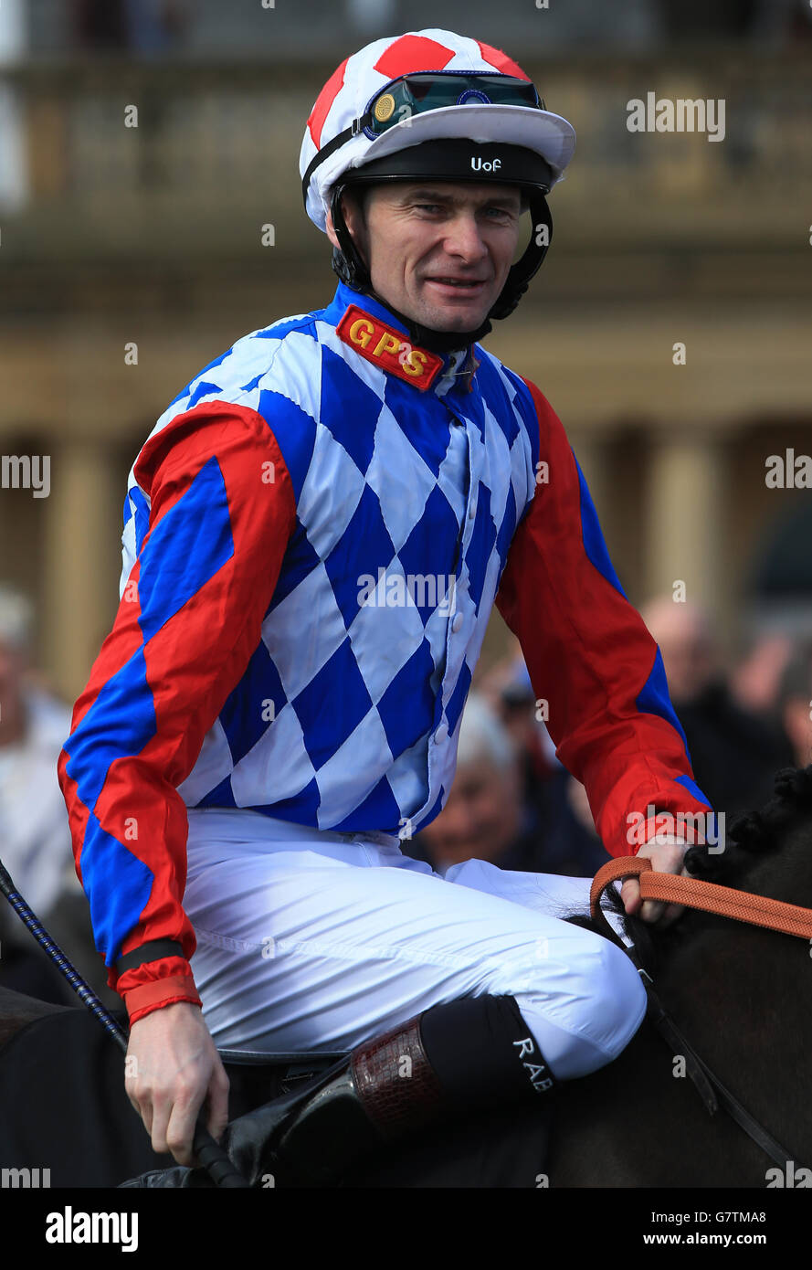 Jockey Robert Havlin at Doncaster Racecourse. PRESS ASSOCIATION Photo. Picture date Saturday March 28, 2015. See PA Story RACING Doncaster. Photo credit should rad: Nick Potts/PA Wire. Stock Photo