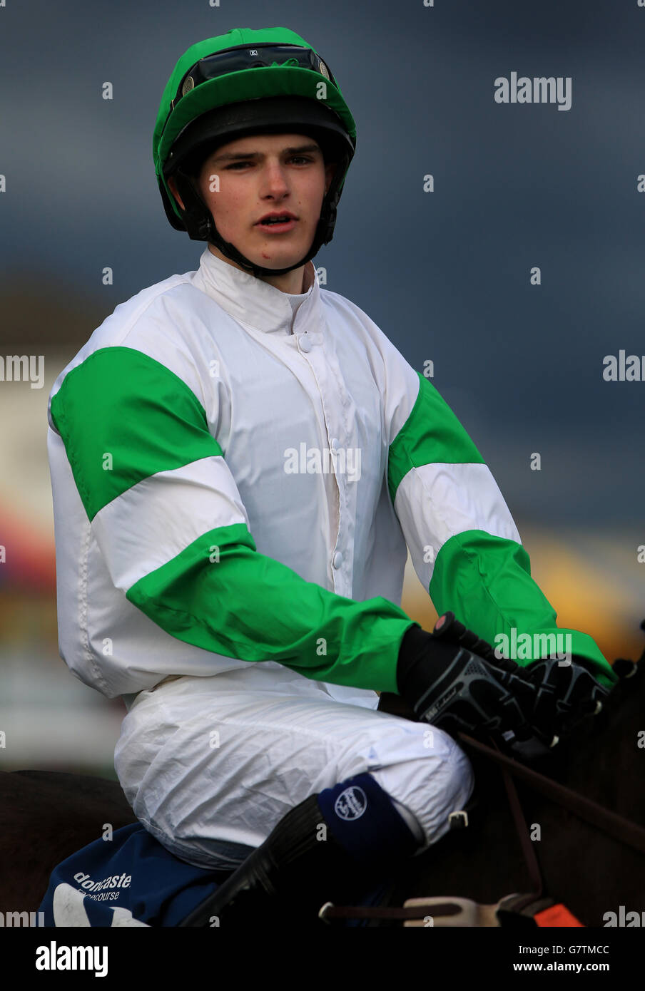 Jockey Alexander Thorne at Doncaster Racecourse. PRESS ASSOCIATION Photo. Picture date Saturday March 28, 2015. See PA Story RACING Doncaster. Photo credit should read: Nick Potts/PA Wire. Stock Photo