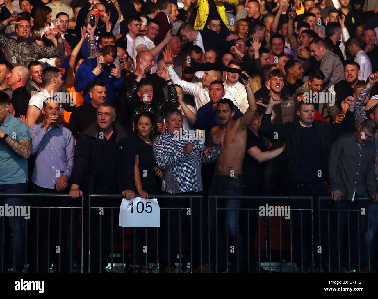 Scoopix party rowdy boxing leeds mangrh general view gv supporters hi