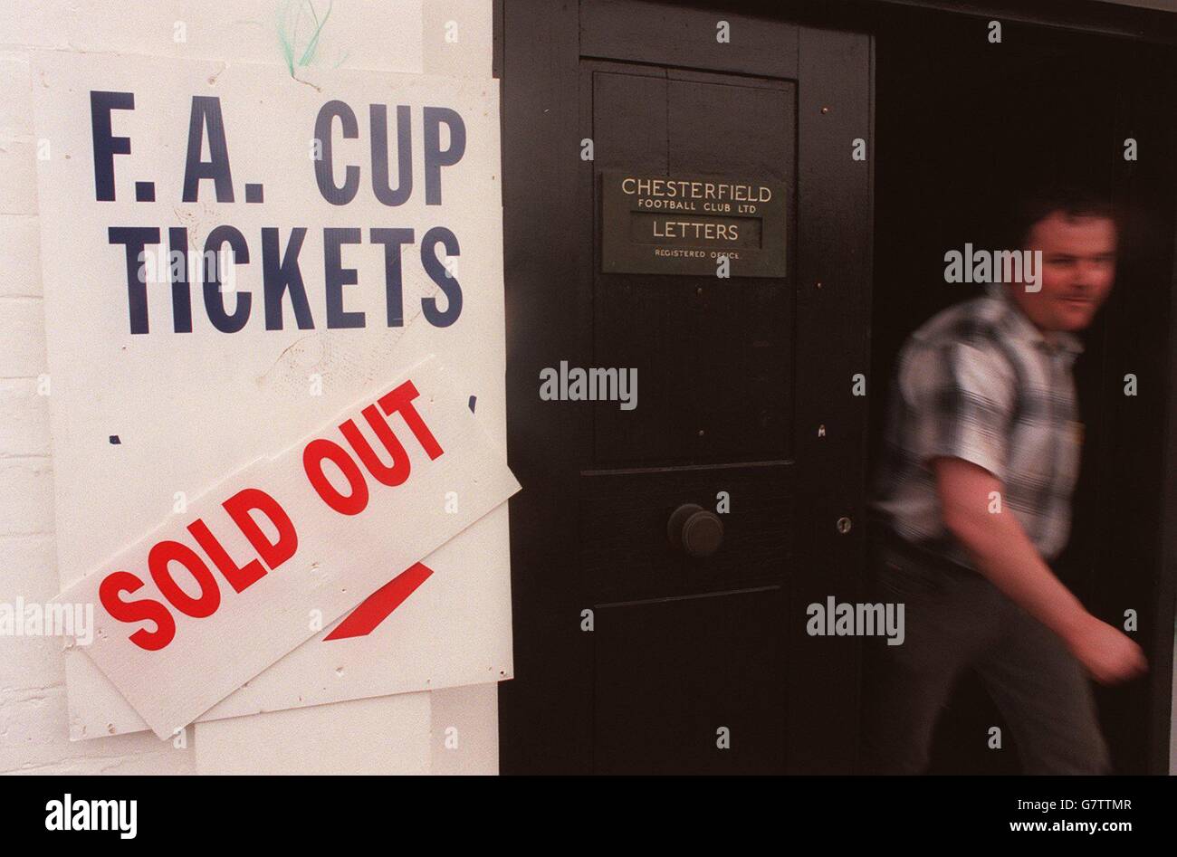 Soccer Chesterfield Photocall Stock Photo Alamy