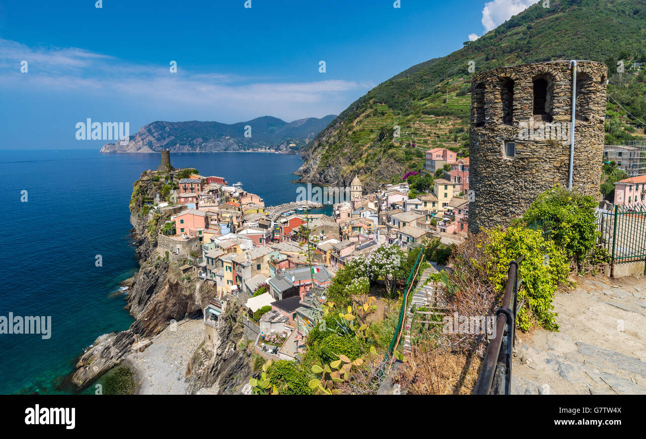 Vernazza village, Cinque Terre, Italy Stock Photo