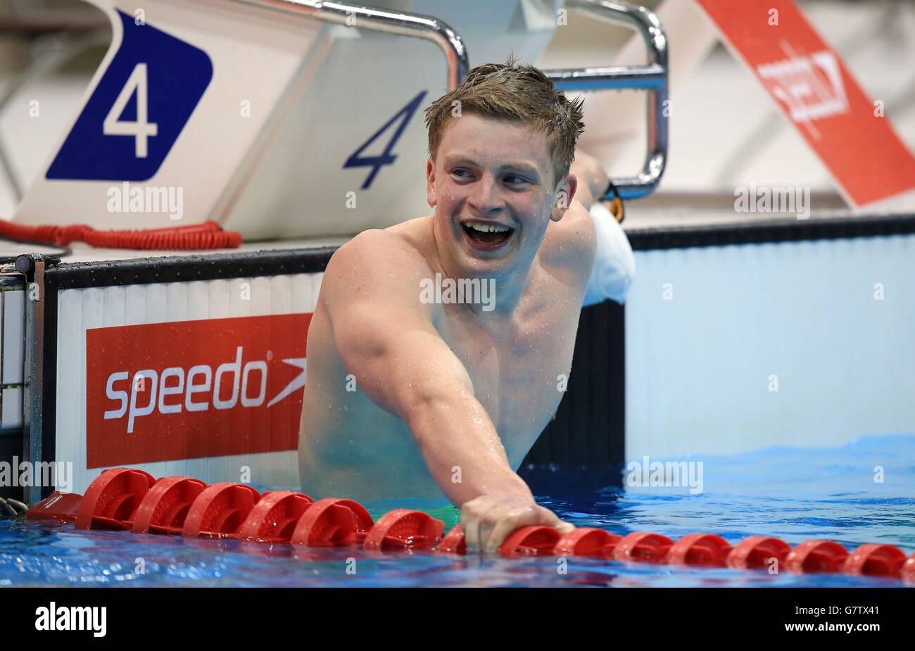 Adam Peaty Smiles After Winning The Men s 100m Breaststroke Final And adam-peaty-smiles-after-winning-the-men-s-100m-breaststroke-final-and