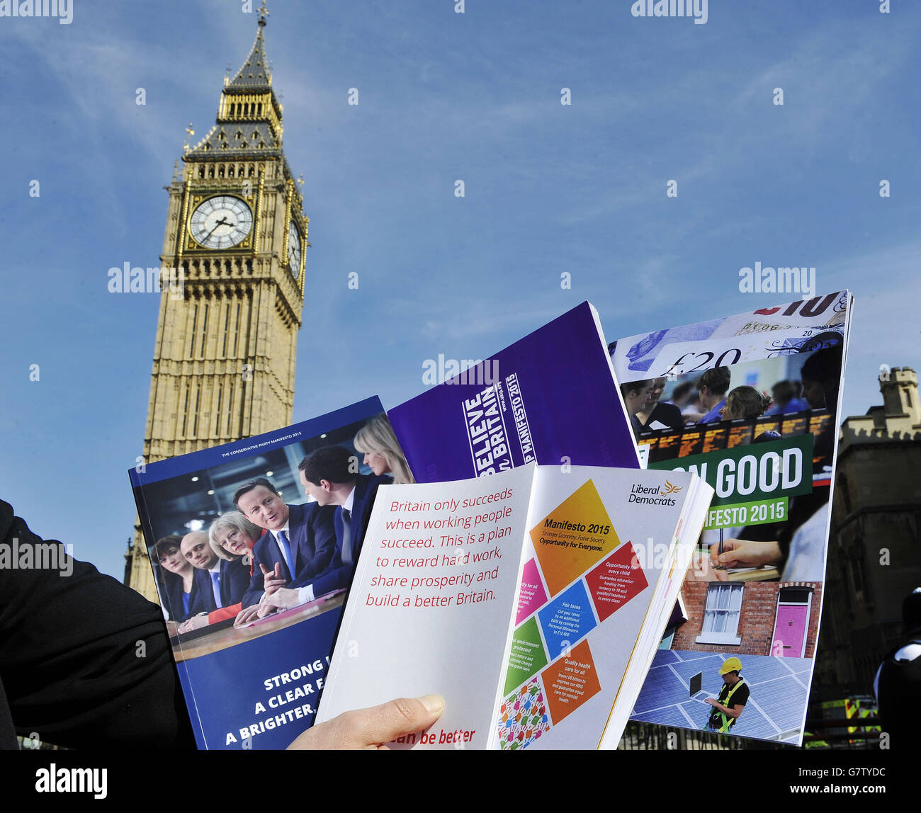 General election manifestos conservative party hi-res stock photography ...