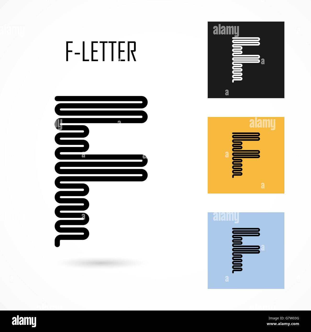 Creative F- letter icon abstract logo design vector template.Creative F- alphabet vector design.Business and education creative Stock Vector