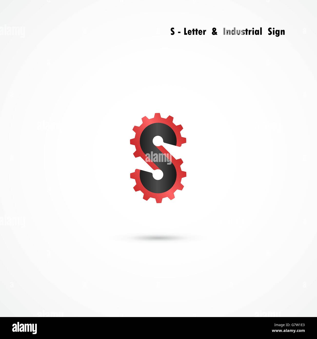 S-letter and gear icon design vector template.S-alphabet vector design.Business and industrial creative symbol.Vector Stock Vector