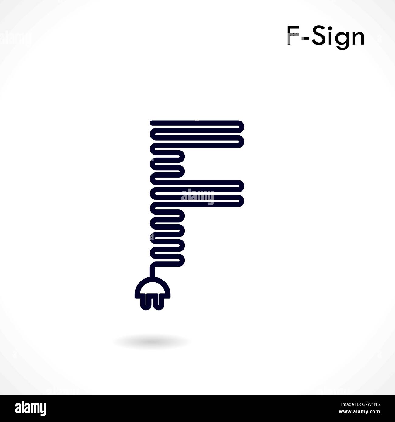 Creative F- letter icon abstract logo design vector template.Creative F- alphabet vector design.Business and education creative Stock Vector