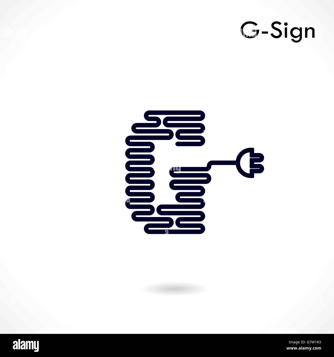 Creative G- letter icon abstract logo design vector template.Creative G- alphabet vector design.Business and education creative Stock Vector