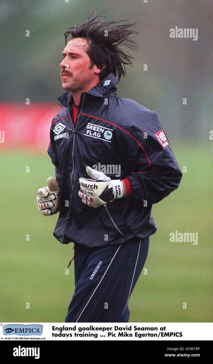 INTERNATIONAL SOCCER England Training. England goalkeeper David