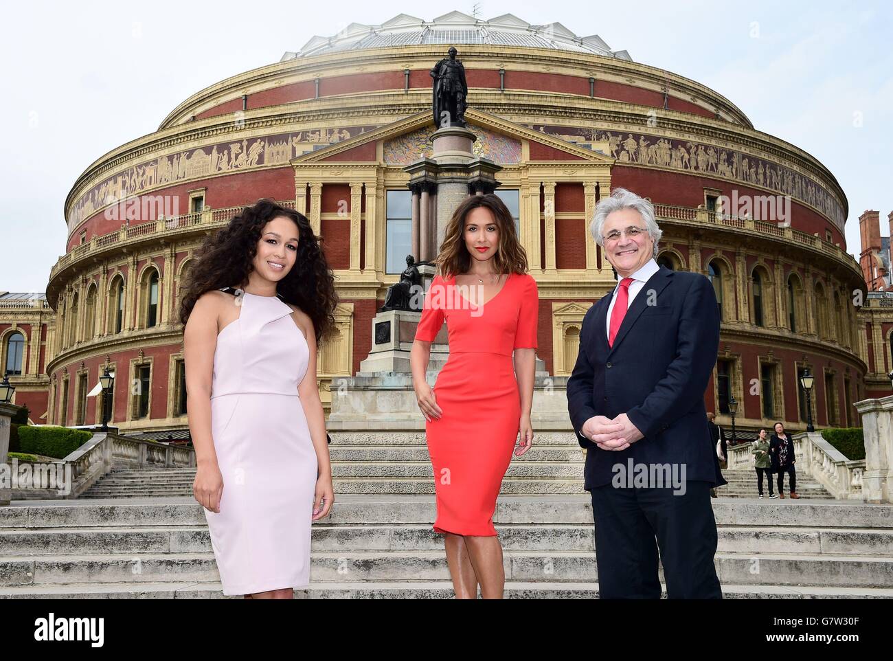 (left to right) Classic FM presenters Rebecca Ferguson, Myleene Klass