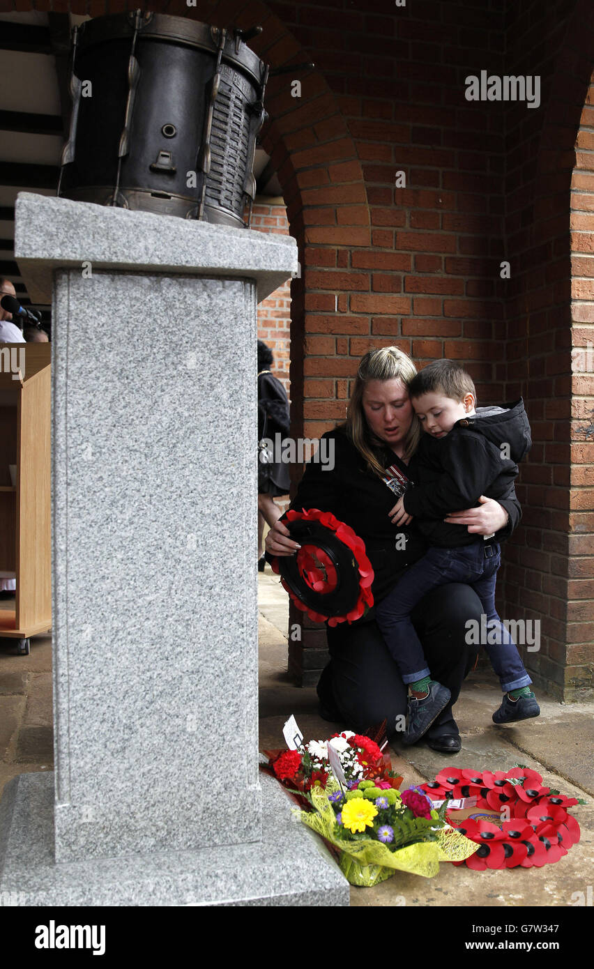 Rebecca Rigby, the widow of murdered Fusilier Lee Rigby, 25, and son ...